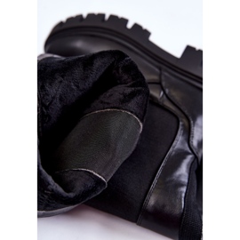 PE1 Botas De Mujer En La Plataforma Hasta La Rodilla Negro Milania 6