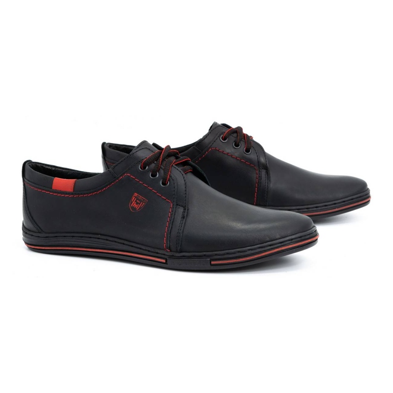 Polbut Zapatos de piel para hombre 343 negro 2