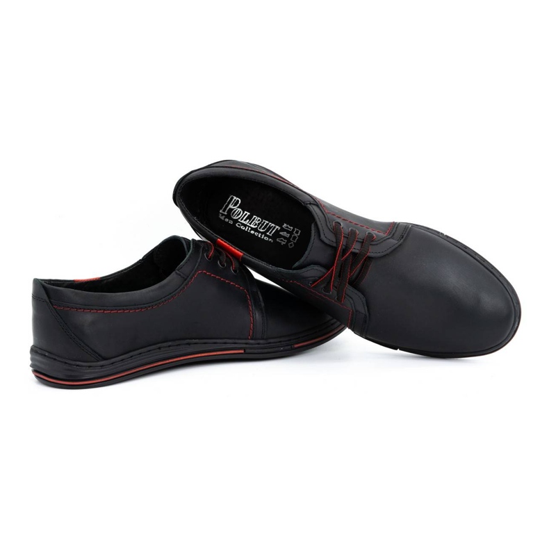 Polbut Zapatos de piel para hombre 343 negro 3