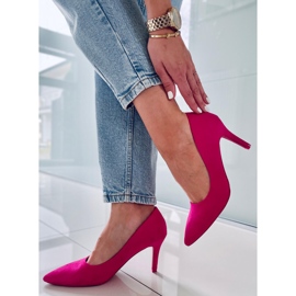 PA1 Zapatos de salón de mujer clásicos Eurielle Fucsia rosado 5