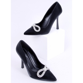 Elegantes tacones con piedras Sugar Black negro 1