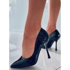 PA1 Anika Zapatos de salón de mujer lacados en negro 5