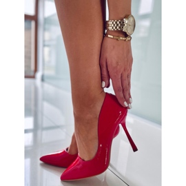 PA1 Anika Zapatos de salón de mujer lacados en Rojo 4