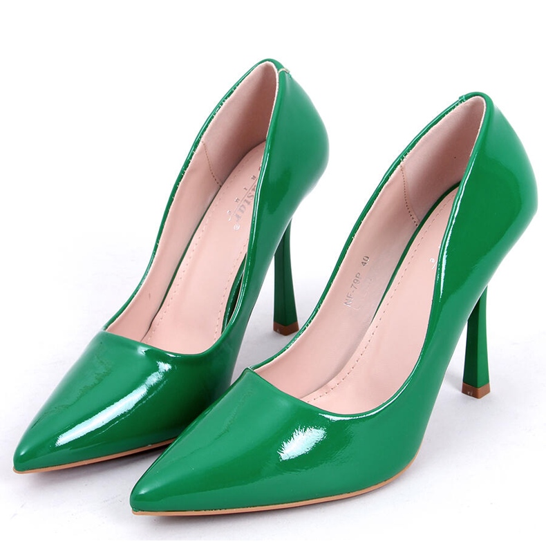 PA1 Zapatos de tacón de mujer lacados Anika Grass verde 1