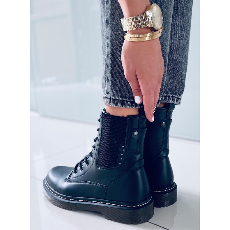 Botas bovver Hirst Negro Mate 1