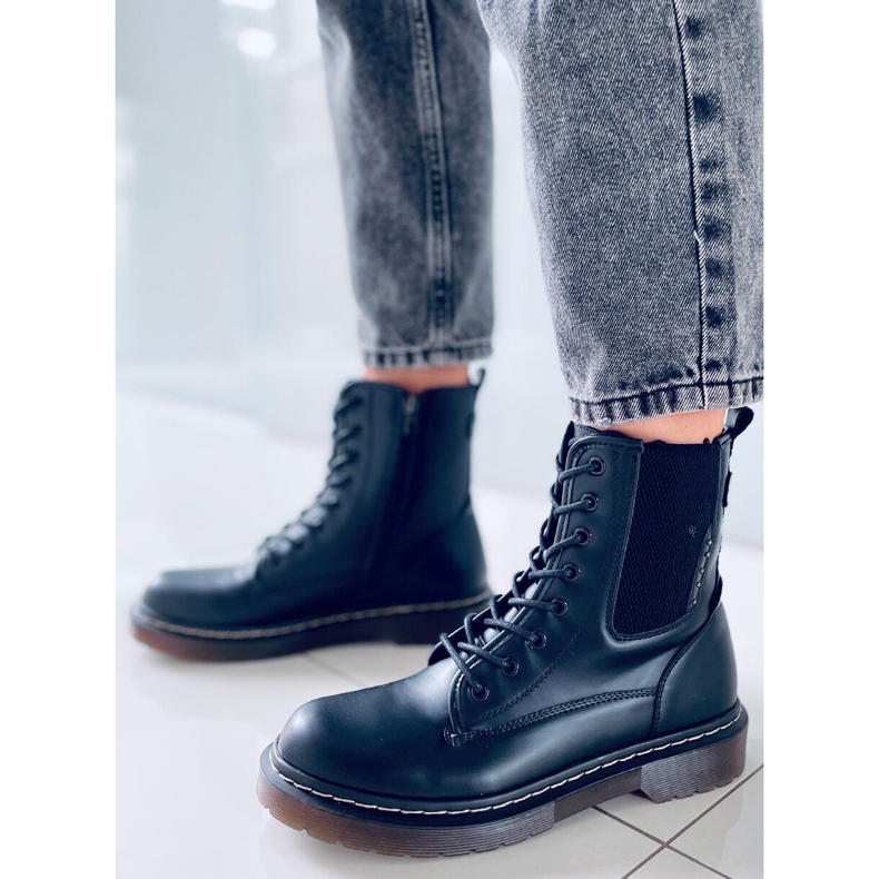 Botas bovver Hirst Negro Mate 2