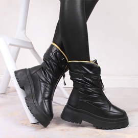 Botas de nieve mujer Vinceza acolchadas negras negro 4