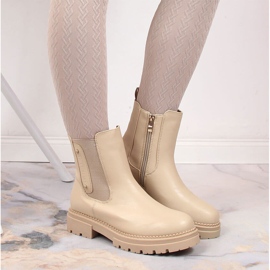 Botas cálidas Jodhpur beige de mujer Laura La.Fi 6
