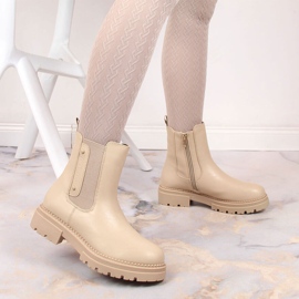 Botas cálidas Jodhpur beige de mujer Laura La.Fi 5
