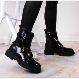 Botas cálidas de mujer negras con hebillas Laura La.Fi negro 5