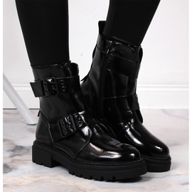 Botas cálidas de mujer negras con hebillas Laura La.Fi negro 6