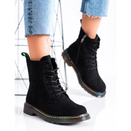 Weide Botas negras con cordones negro 2 Weide Botas negras con cordones negro 2