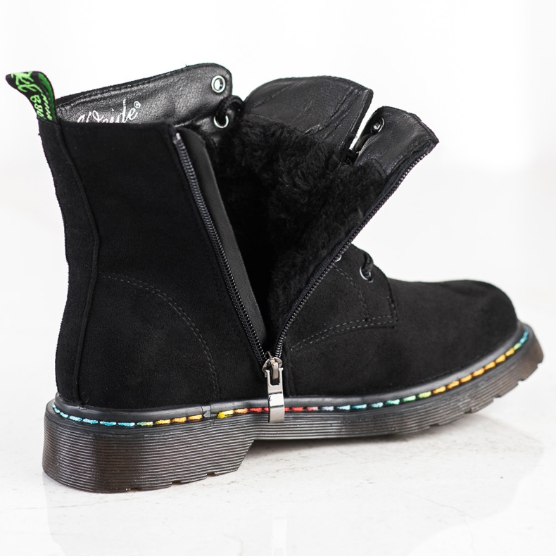 Weide Botas negras con cordones negro 1