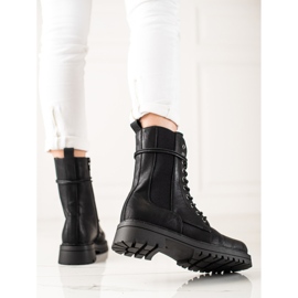 Super Mode Botas de tramperos casuales negro 2