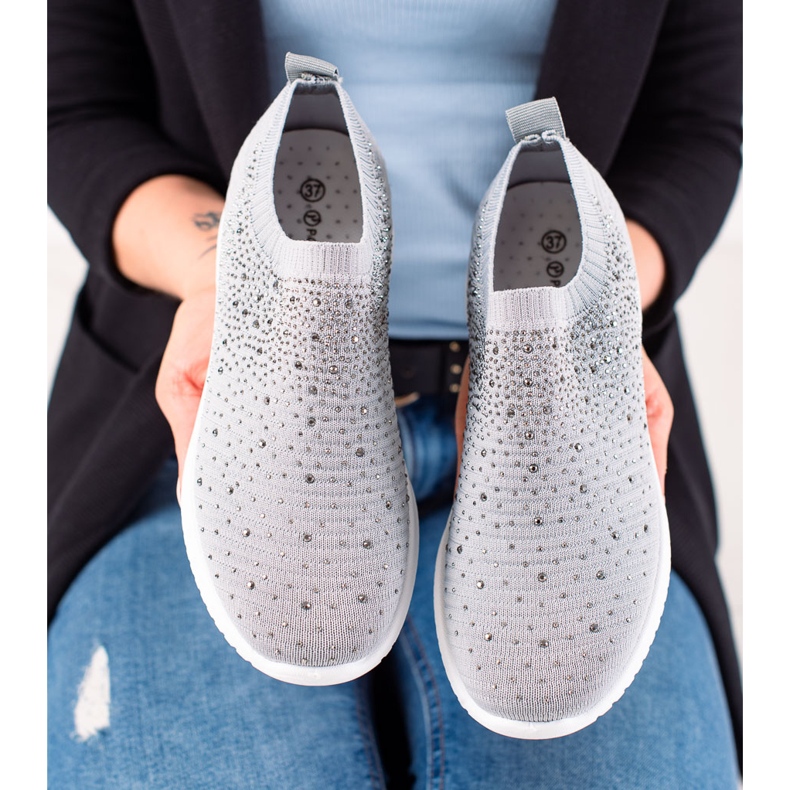 W. Potocki Zapatillas Deportivas Con Cristales Potocki gris 1 W. Potocki Zapatillas Deportivas Con Cristales Potocki gris 1