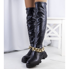 PA1 Botines negros con suela alta de Zarate 1