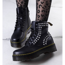 PA1 Botas negras con tachuelas Castello negro 2 PA1 Botas negras con tachuelas Castello negro 2