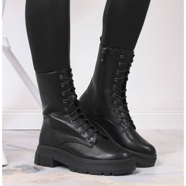 Botas cálidas de mujer negras en la plataforma Filippo negro 7