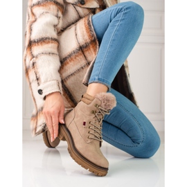 Botas de montaña beige de mujer 2