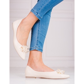 Bailarinas de mujer con cristales shelovet beige 2