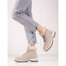 Cazadoras beis de mujer con piel shelovet beige 2