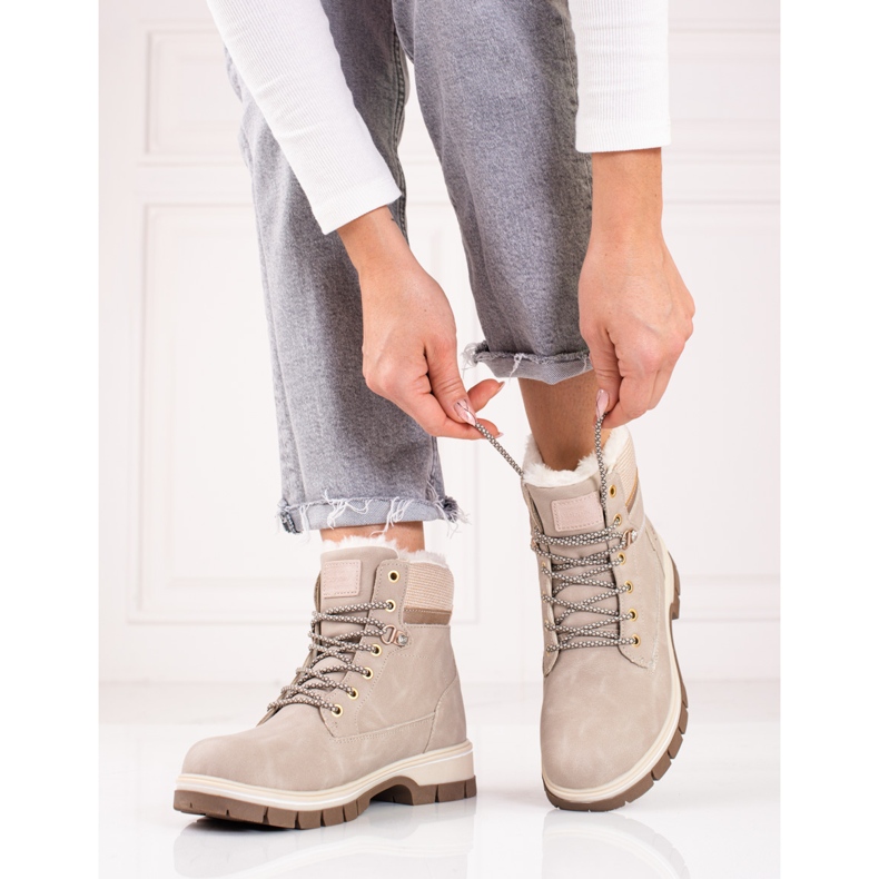 Cazadoras beis de mujer con piel shelovet beige 1