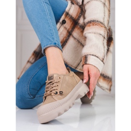 Deportivas mujer piel Big Star KK274511BE beige 2