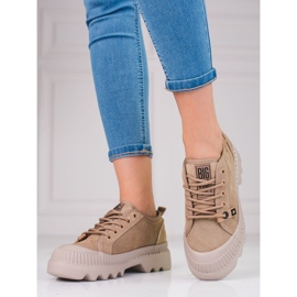 Deportivas mujer piel Big Star KK274511BE beige 1