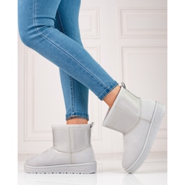 Botas de nieve sin cordones para mujer Big Star grises KK274613 1