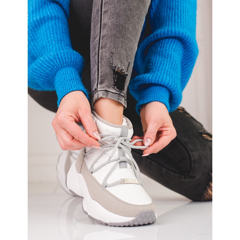 Botas de nieve blancas para mujer Big Star KK274272 beige 2