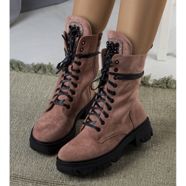 BM Bolsos rosas con piedras Dalmir rosado 2