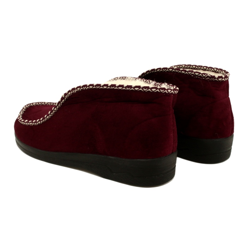 Pantuflas calentitas Fieltro Adanex 17013 Burdeos multicolor 3 Pantuflas calentitas Fieltro Adanex 17013 Burdeos multicolor 3