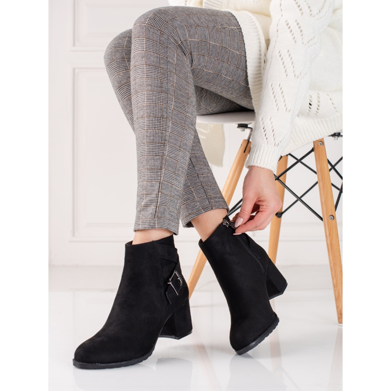 T.Sokolski Botines de gamuza en el puesto de Sokolski. negro 1