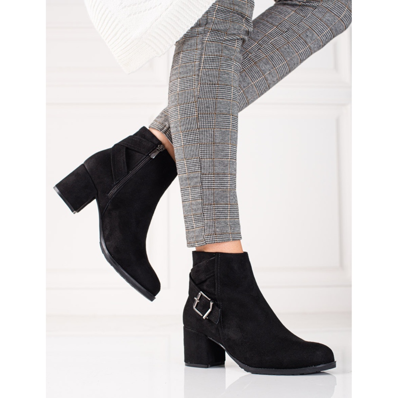 T.Sokolski Botines de gamuza en el puesto de Sokolski. negro 2