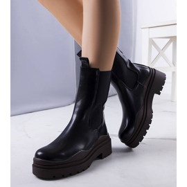 BM Botas negras sobre suela marrón Jadiel negro 1
