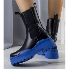 BM Botas negras sobre suela Jadiel azul negro 2