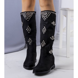 BM Botas de cuña con aislamiento negras de Rivalta negro 1 BM Botas de cuña con aislamiento negras de Rivalta negro 1