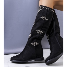 BM Botas de cuña con aislamiento negras de Rivalta negro 2 BM Botas de cuña con aislamiento negras de Rivalta negro 2