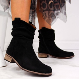 Botas cowboy negras eVento de ante negro 2