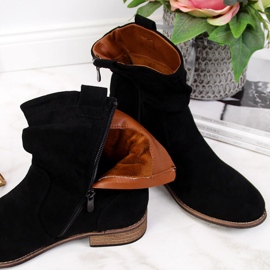 Botas cowboy negras eVento de ante negro 4