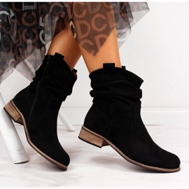 Botas cowboy negras eVento de ante negro 1