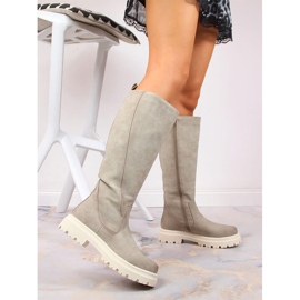 Cómodas botas aislantes mujer beige Bugatti KK253065 2