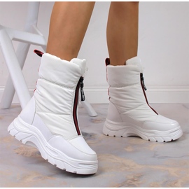 Botas de nieve para mujer en la cálida plataforma Filippo blanca blanco 2