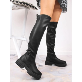 Cómodas botas overknee con aislamiento negro Bugatti KK253101 2