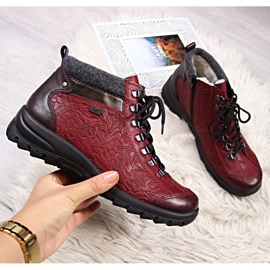 Botas mujer granate Rieker L7144-35 burdeos 5