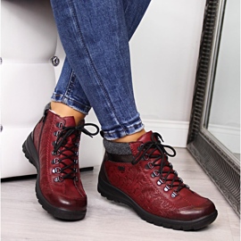Botas mujer granate Rieker L7144-35 burdeos 1