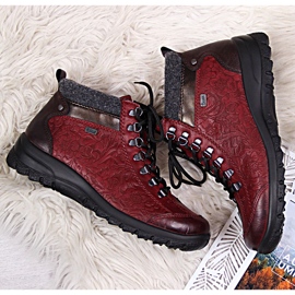 Botas mujer granate Rieker L7144-35 burdeos 4