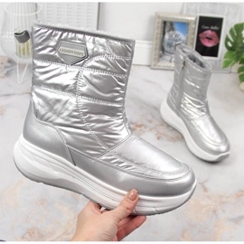 Plata, con aislamiento, plata Filippo sports botas de nieve deportivas para mujer 4