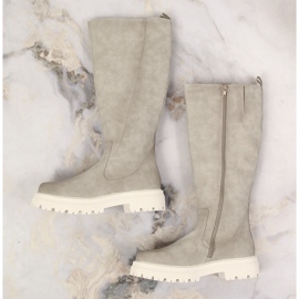 Cómodas botas aislantes mujer beige Bugatti KK253065 5