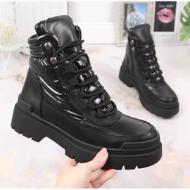 Botas negras con aislamiento negro Sergio Leone para mujer 4